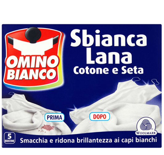 Omino bustine sbiancanti